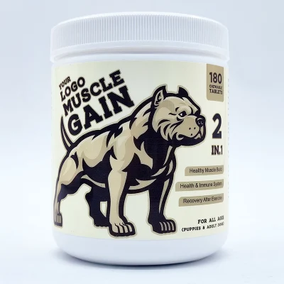 OEM & ODM Pet Supplement Dog Muscles Builder Supplement Nutritional Immune Support High Protein for Dogs