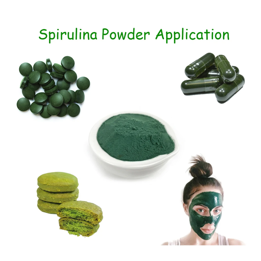 Spirulina Green Powder Foods Grade High Protein Nutrition Supplements